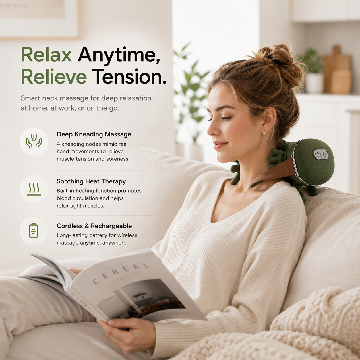 Neck And Shoulder Muscle Massager By Deilor